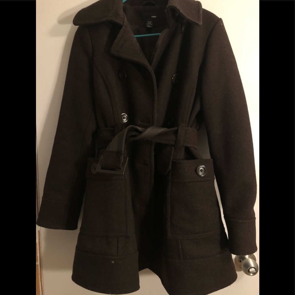 3/$20 SELECT OUTERWEAR H&M brown Pea Coat